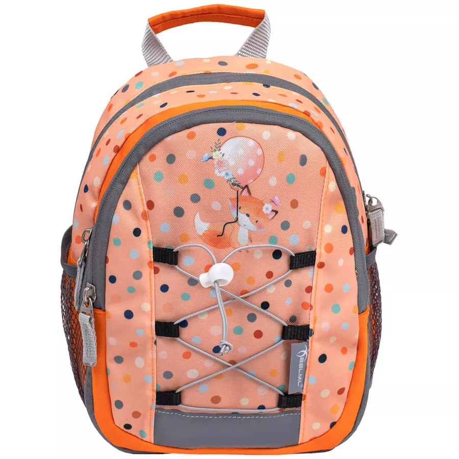 Belmil Kindergartenrucksack Mini Kiddy Kindergartenrucksack für 1-3 Jährige Kinder mit Brustgurt Foxy Dream