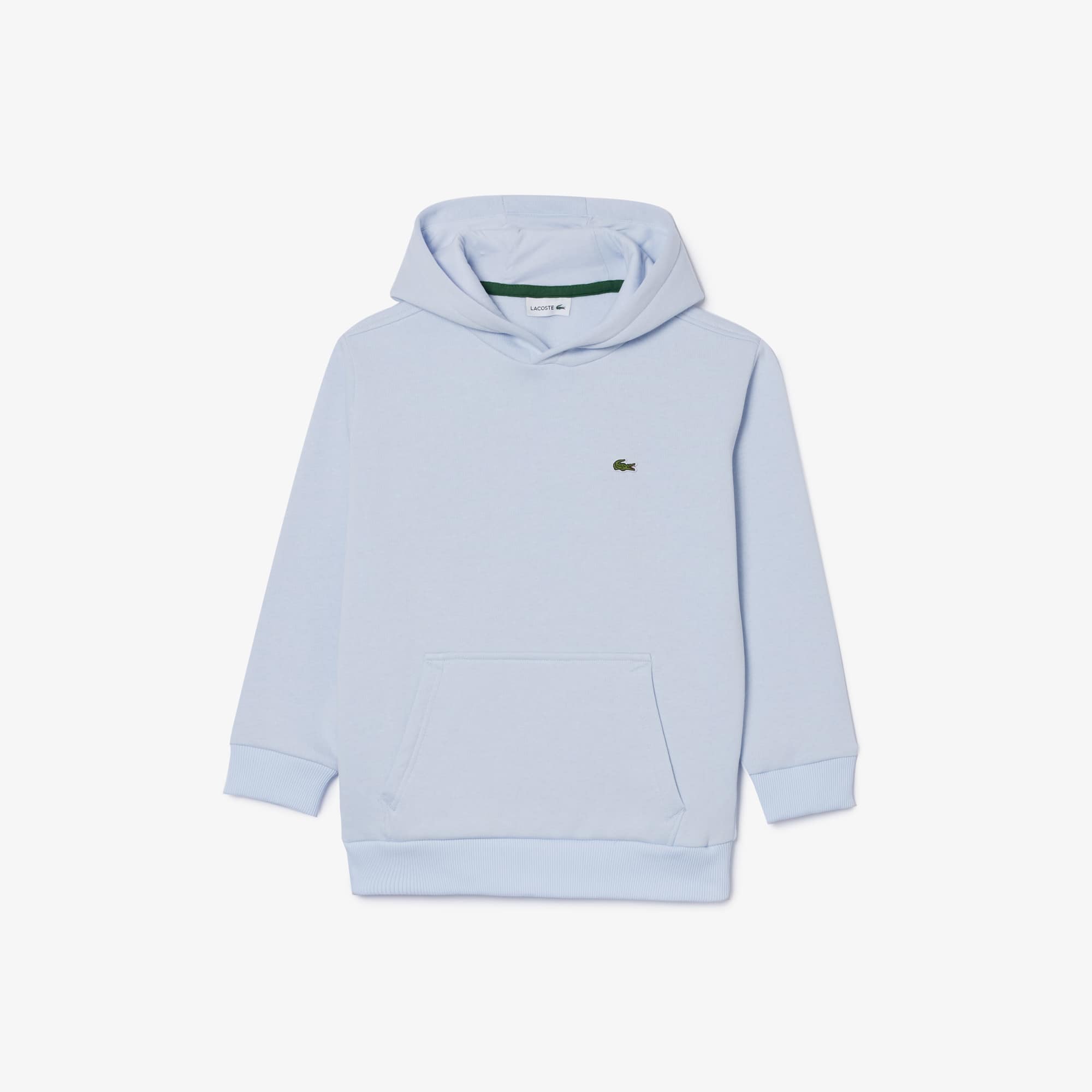 Sweatshirt à capuche enfant en molleton de coton biologique Pullovers & Sweatshirts - Bleu - Lacoste - Enfant