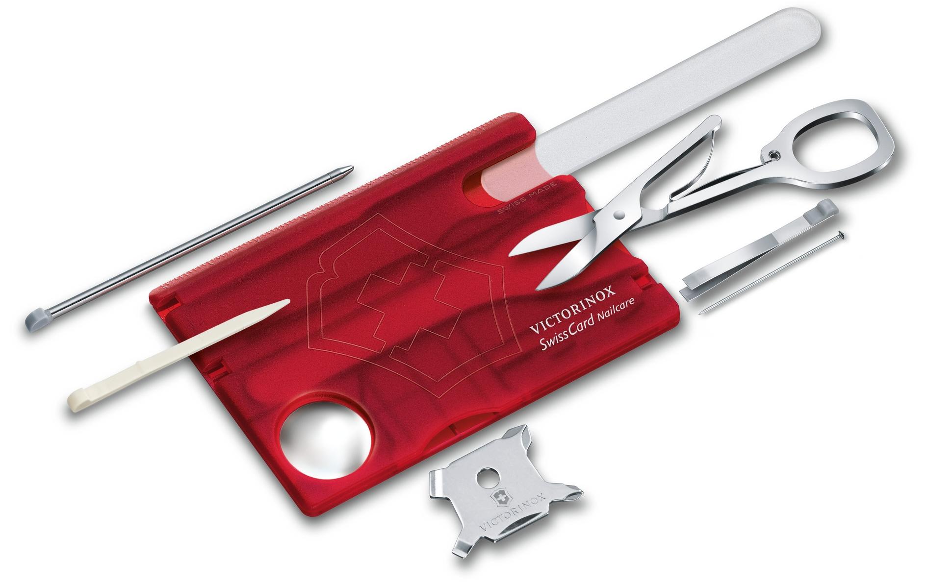 SwissCard Nailcare 82 mmSwiss Card mit Glasnagelfeile