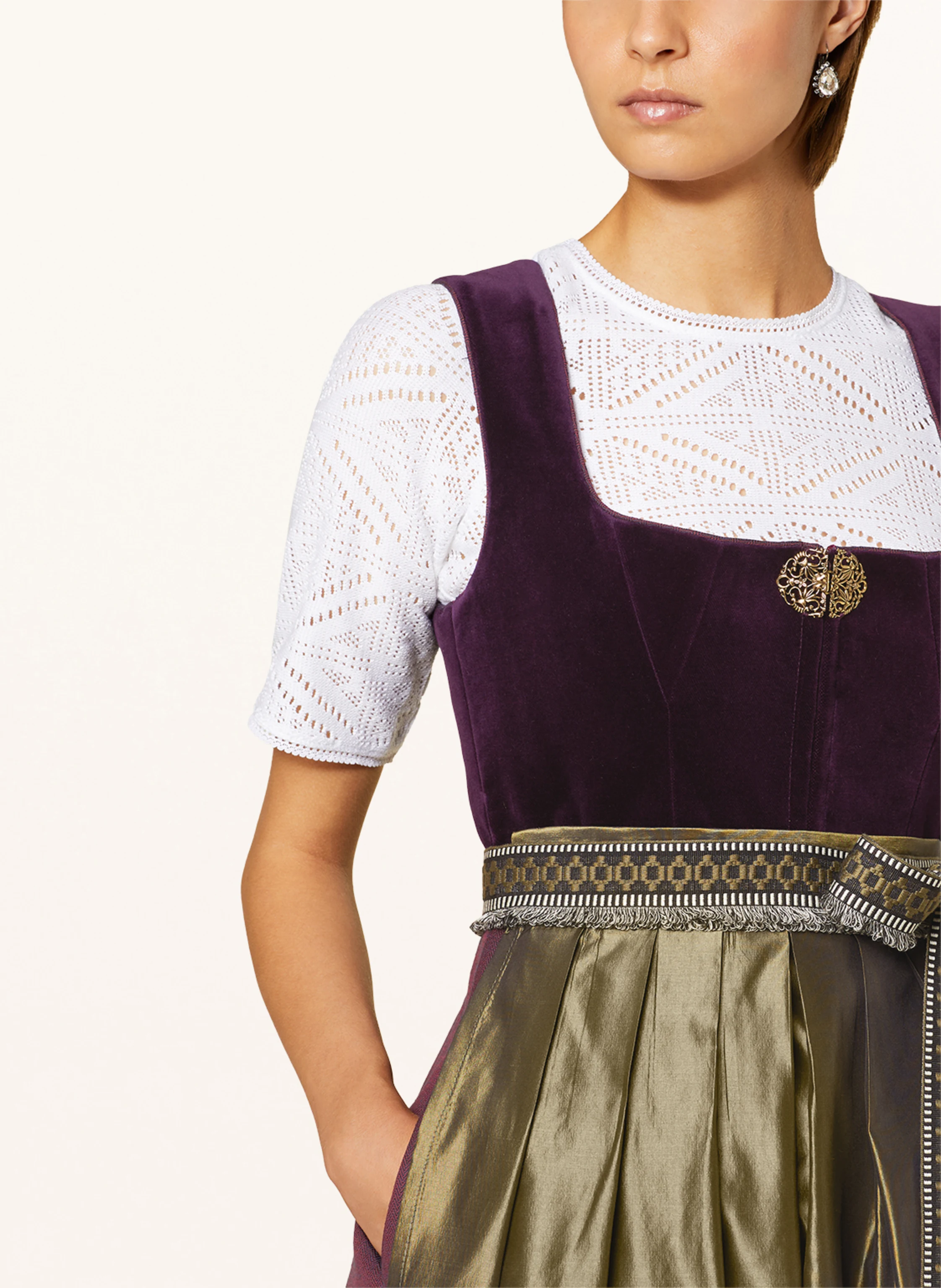 Hammerschmid Dirndlbluse BETTINA aus Häkelspitze
