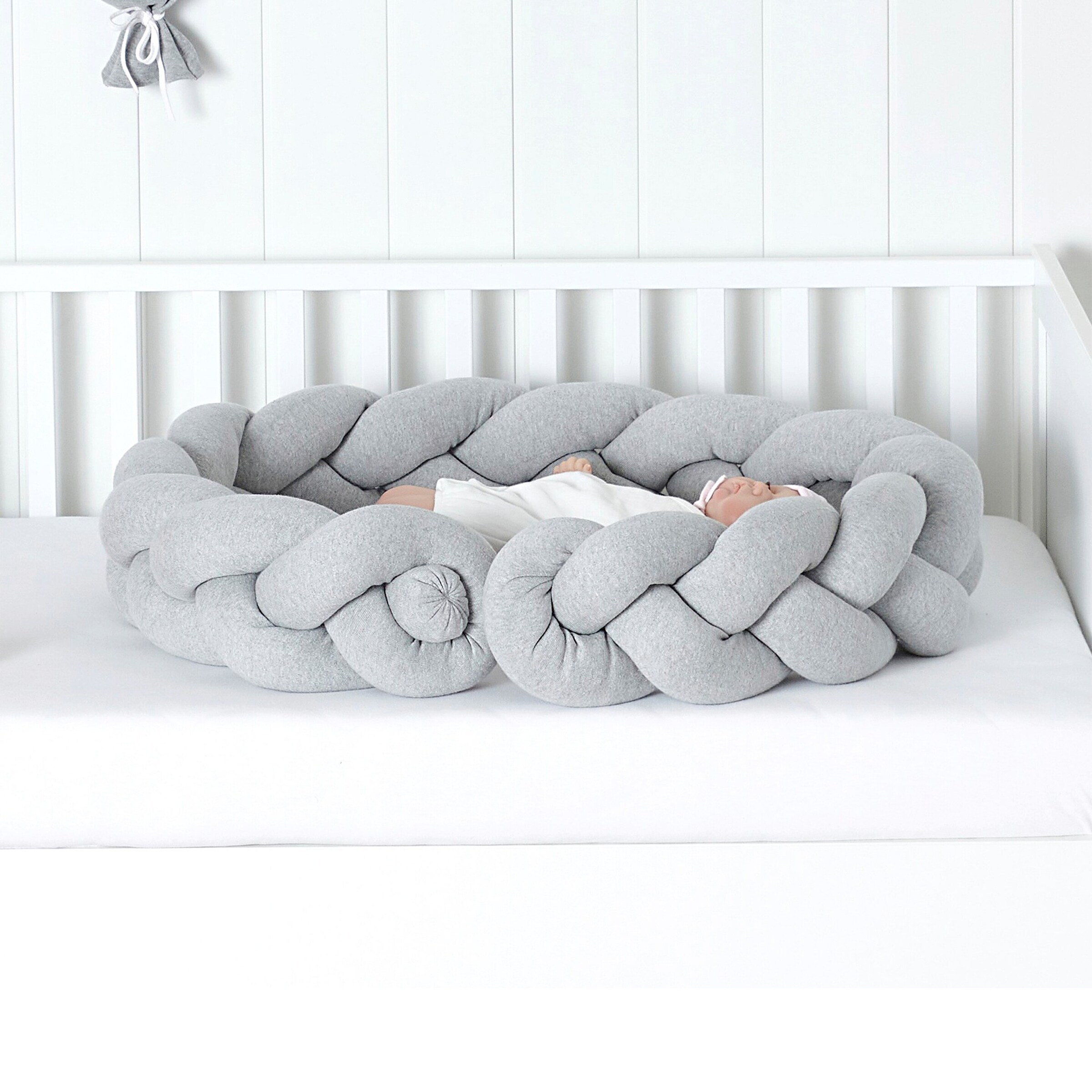 Nordic coast company Nestchenschlange geflochten 200 cm grau