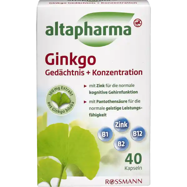 Ginkgo Gedächtnis+Konzentration