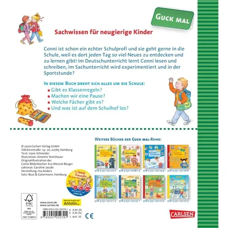 Carlsen Verlag Guck mal: Conni in der Schule
