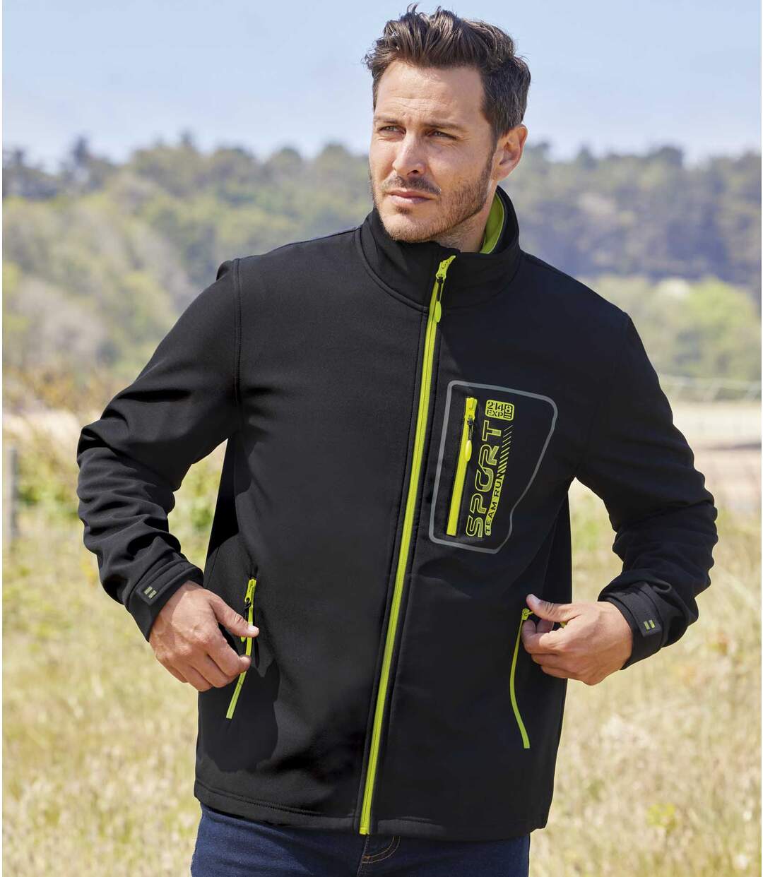 Blouson Softshell Doublé Micropolaire Team Run