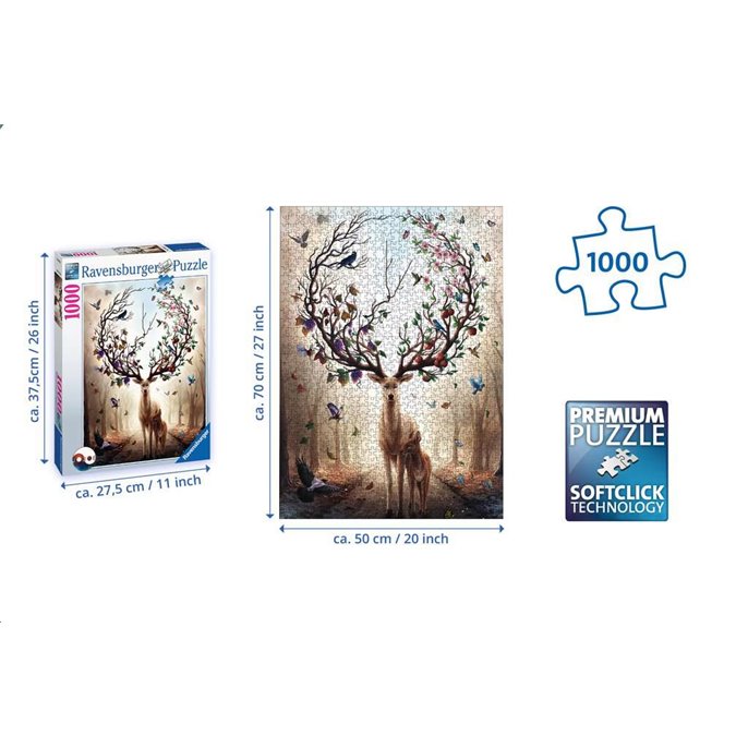 Puzzle : 1000 pièces - Cerf fantastique