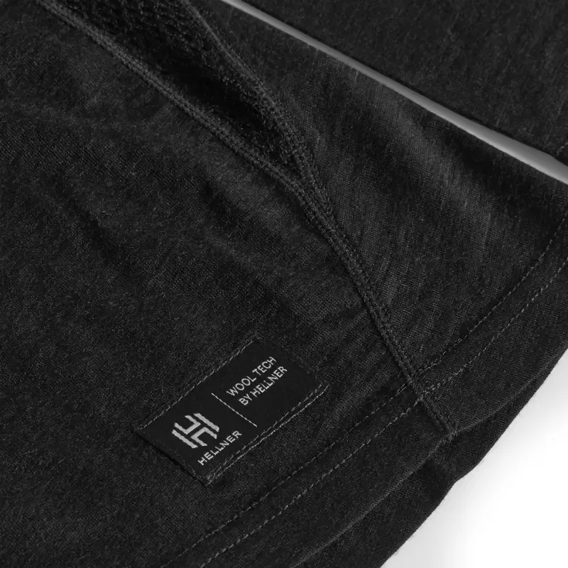 Hellner Women's Wool Tech Base Layer Long Sleeve Black Beauty