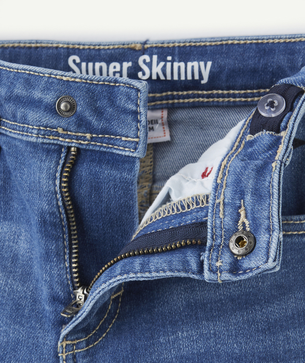 pantalon super skinny garçon en denim low impact