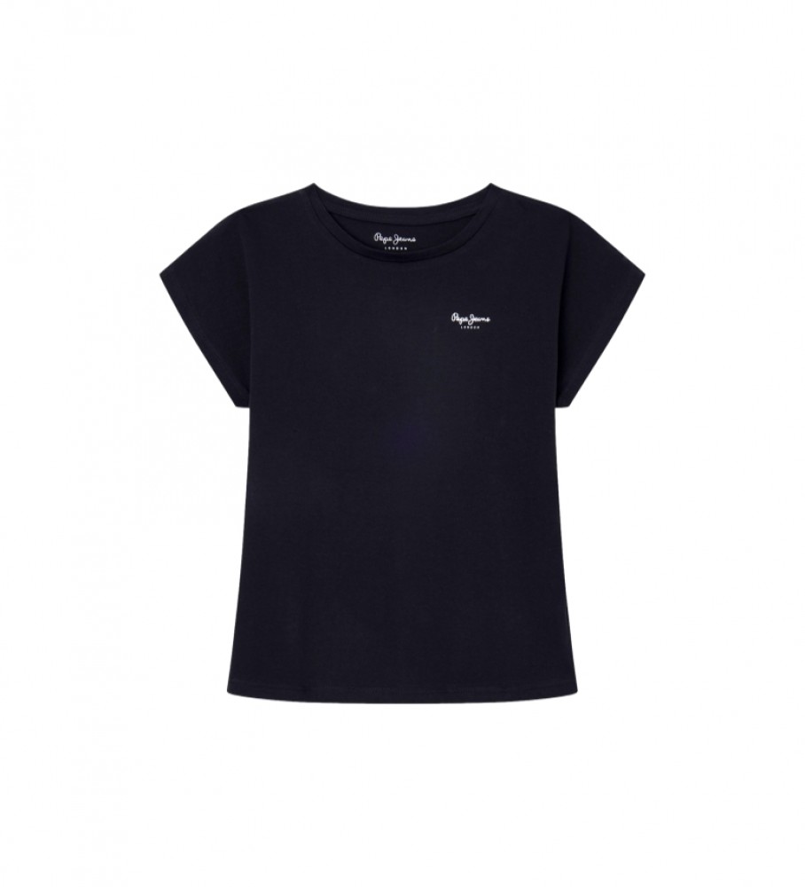 Camiseta preta Pepe Jeans Bloomy