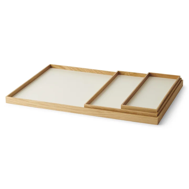 Gejst - Frame Tablett, large, Eiche / beige