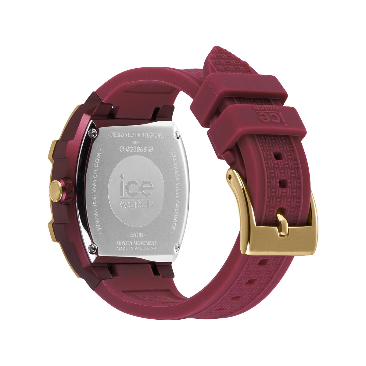 Montre ICE WATCH Ice boliday femme bracelet silicone rouge
