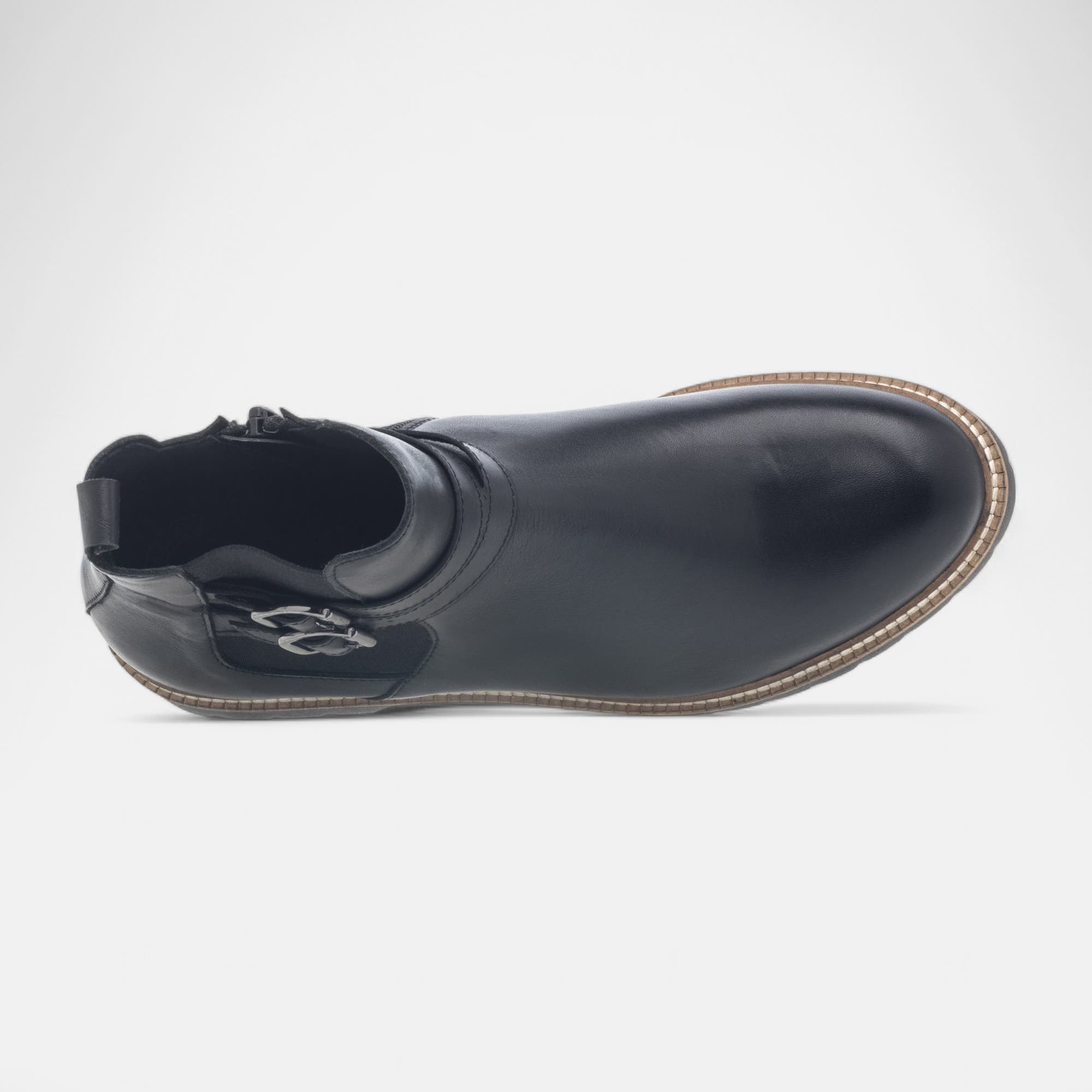 Bottines Femme en cuir noir