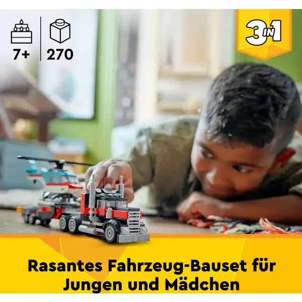 31146 Tieflader mit Hubschrauber