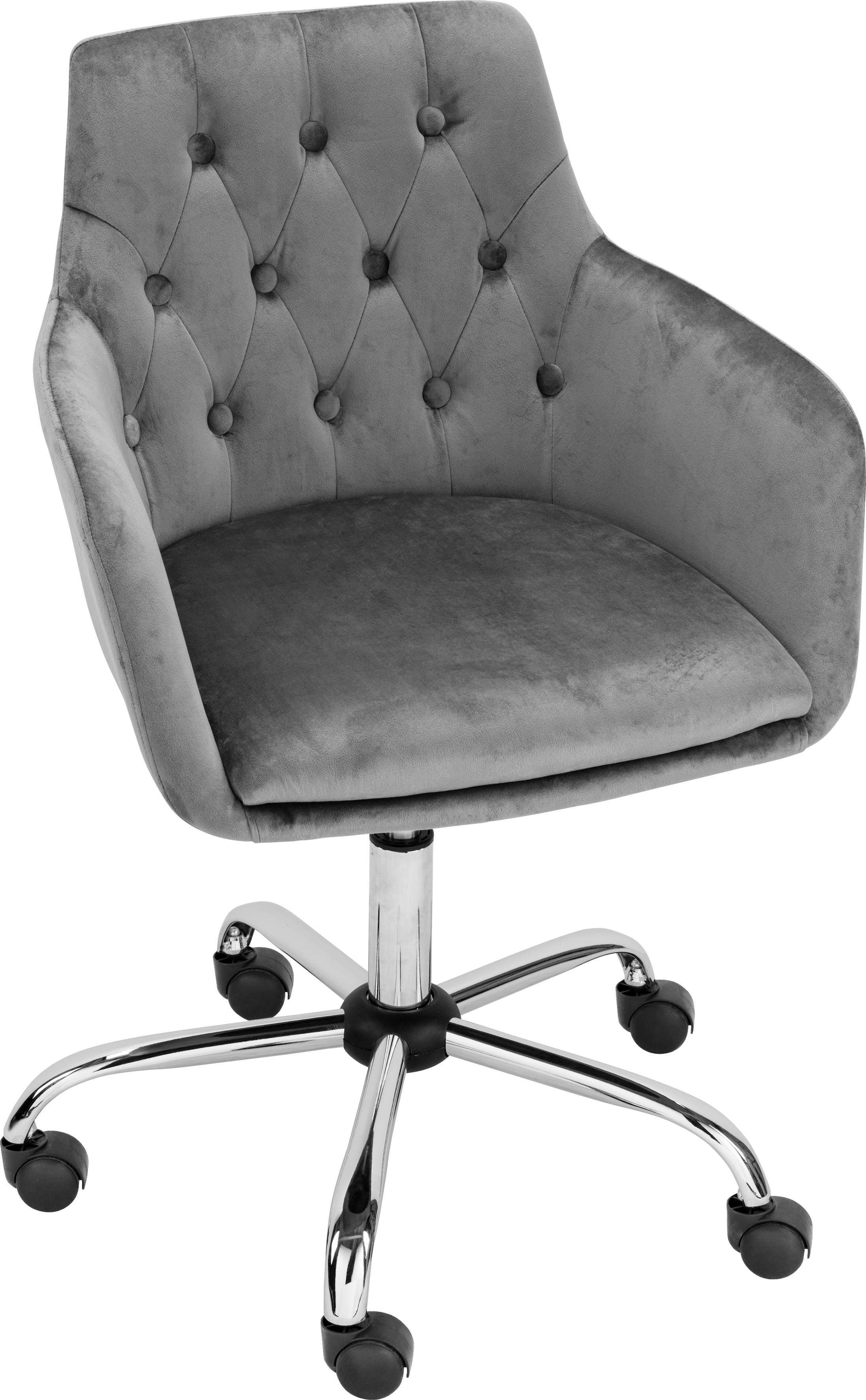 INOSIGN Bürostuhl »Perry1« () eleganter Samtstuhl, gepolstert