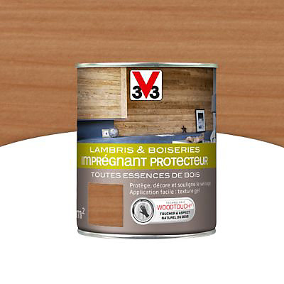 Imprégnant protecteur lambris et boiseries V33 bois clair mat 1L