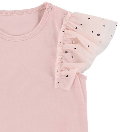 Stella McCartney Kids Body k/ä - Rosa m. Silberne Punkte/Tul