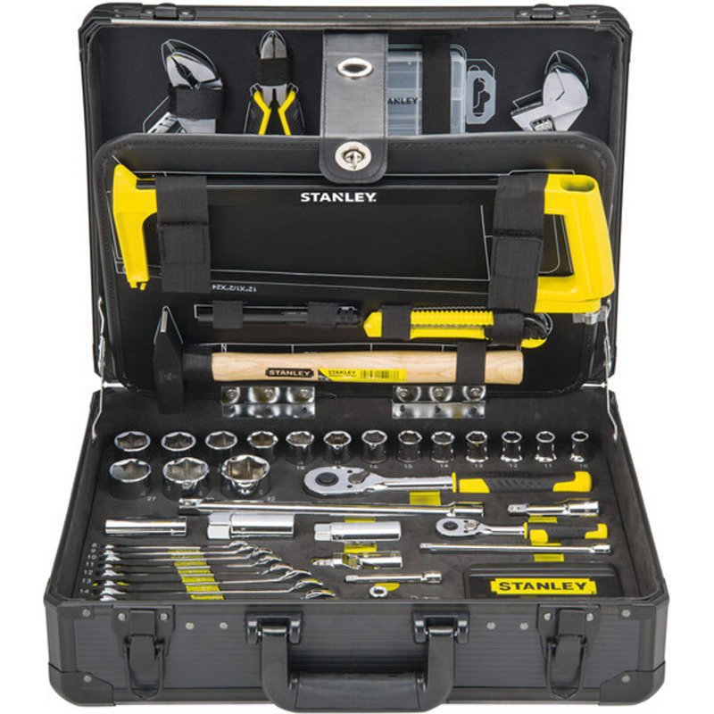 Valise de maintenance Stanley 4 niveaux d'outils, 142 pièces