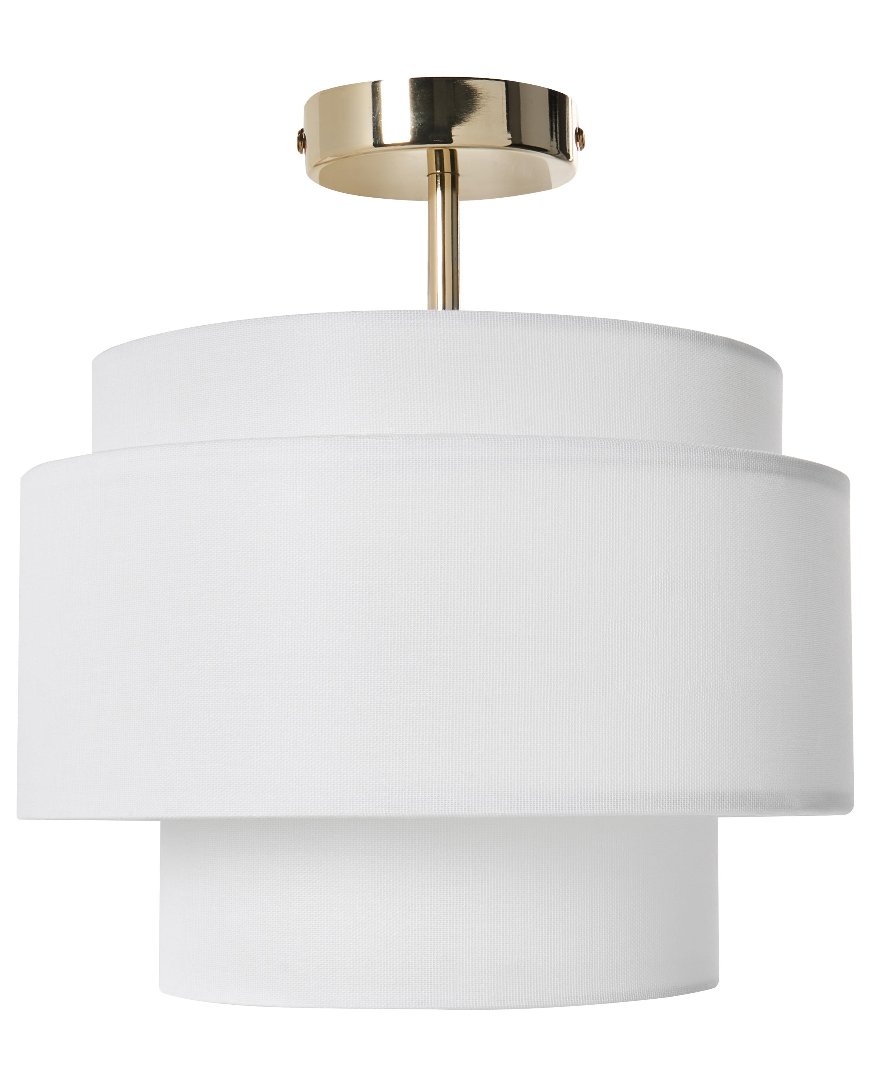 Hanglamp LUKAGO Linnen Gebroken wit