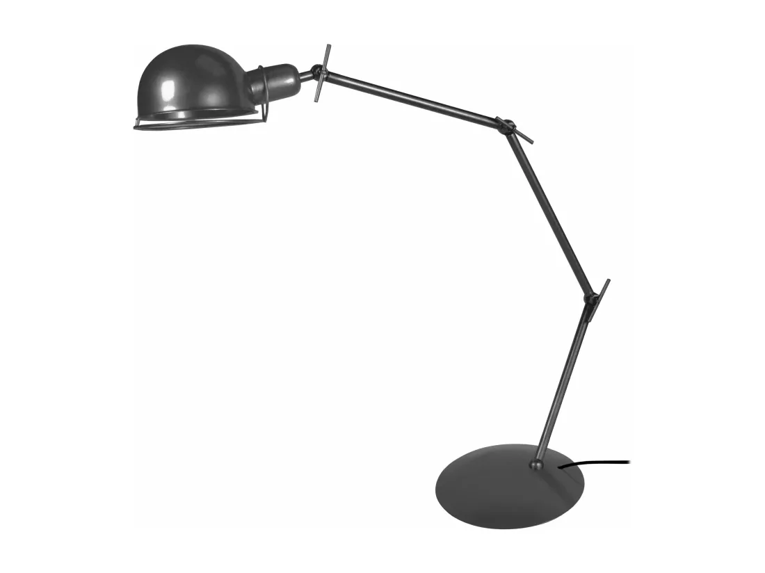 Lampe de bureau articulé métal anthracite 60 cm.