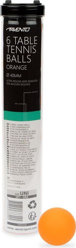 Avento - Tafeltennisballen - Oranje - ABS - 6 Stuks