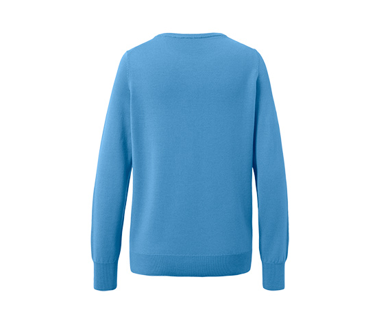 Merino-Feinstrickpullover, hellblau