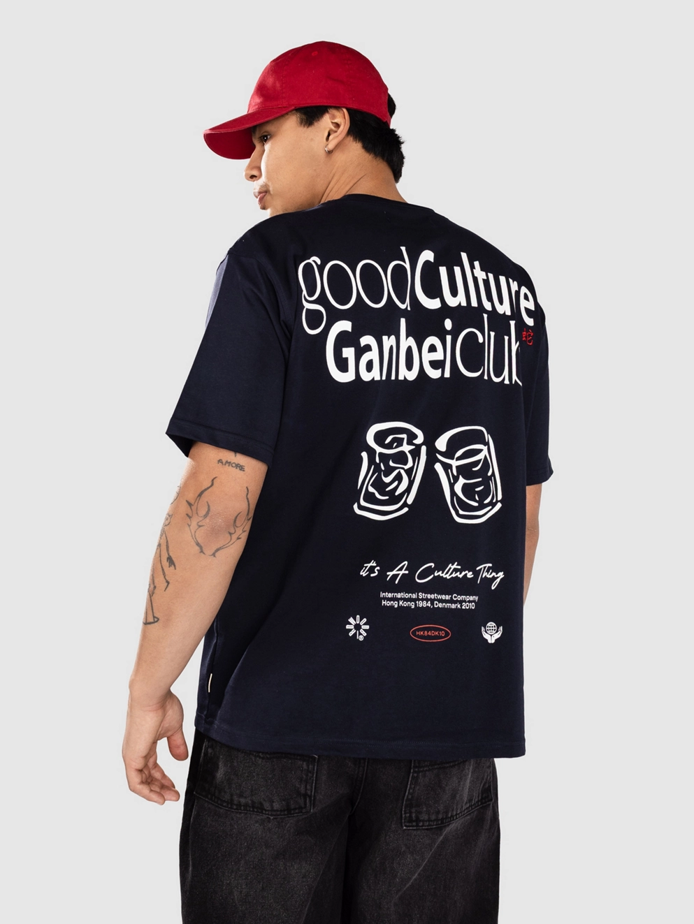 Woodbird WBBaine Ganbei T-Shirt navy blazer