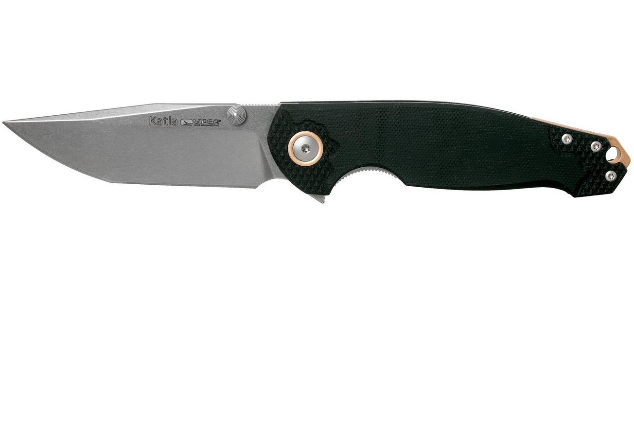 Viper Katla V5982GB3D Stonewashed, 3D Black G10 zakmes, Jesper Voxnaes design