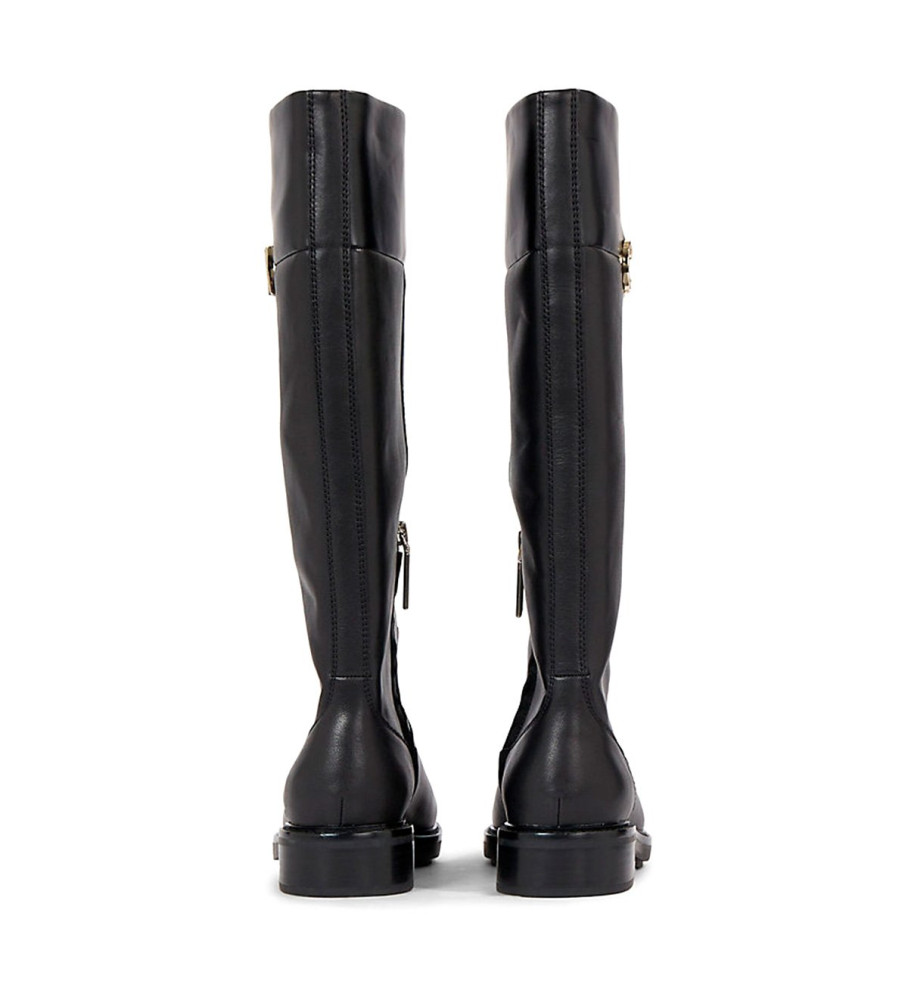 Botas básicas de couro pretas da Calvin Klein