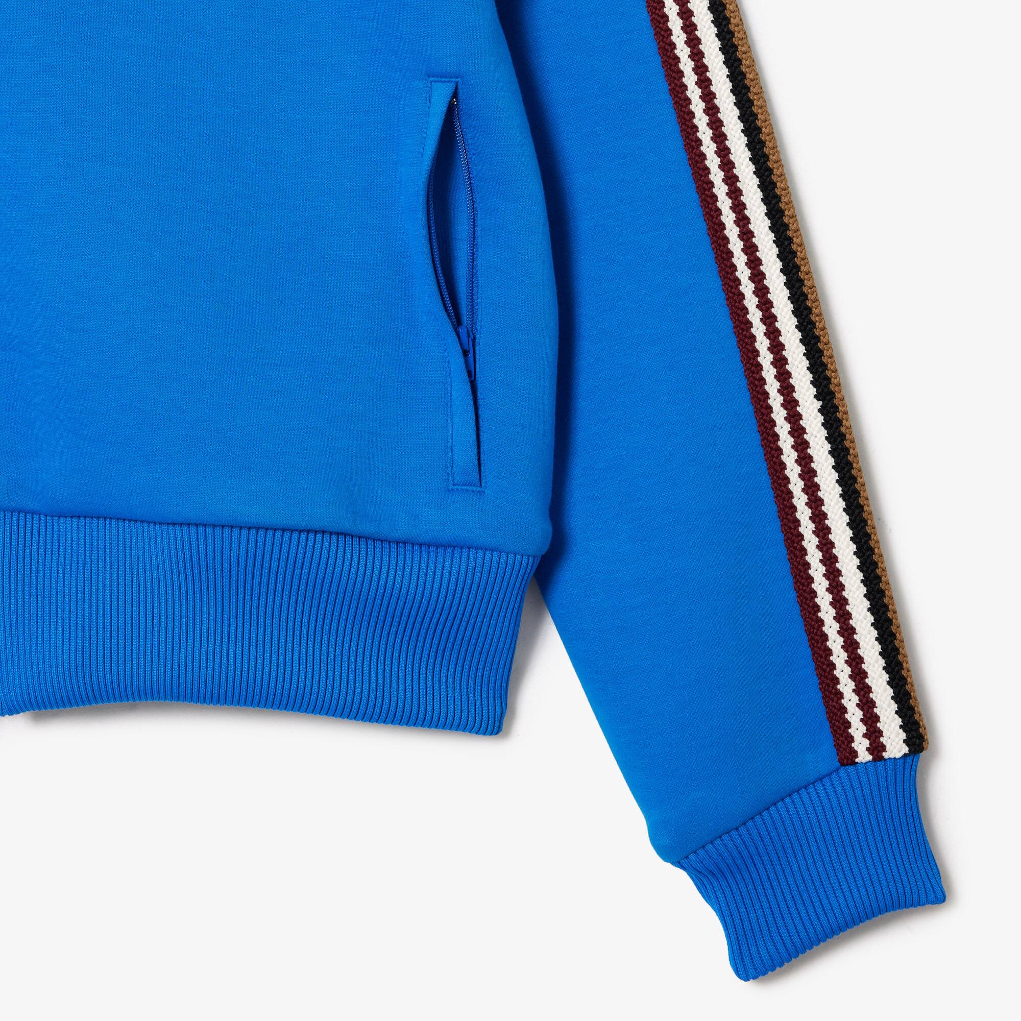 Sweatshirt zippé Paris color-block fabriqué en France Sweatshirts - Bleu - Lacoste - Homme