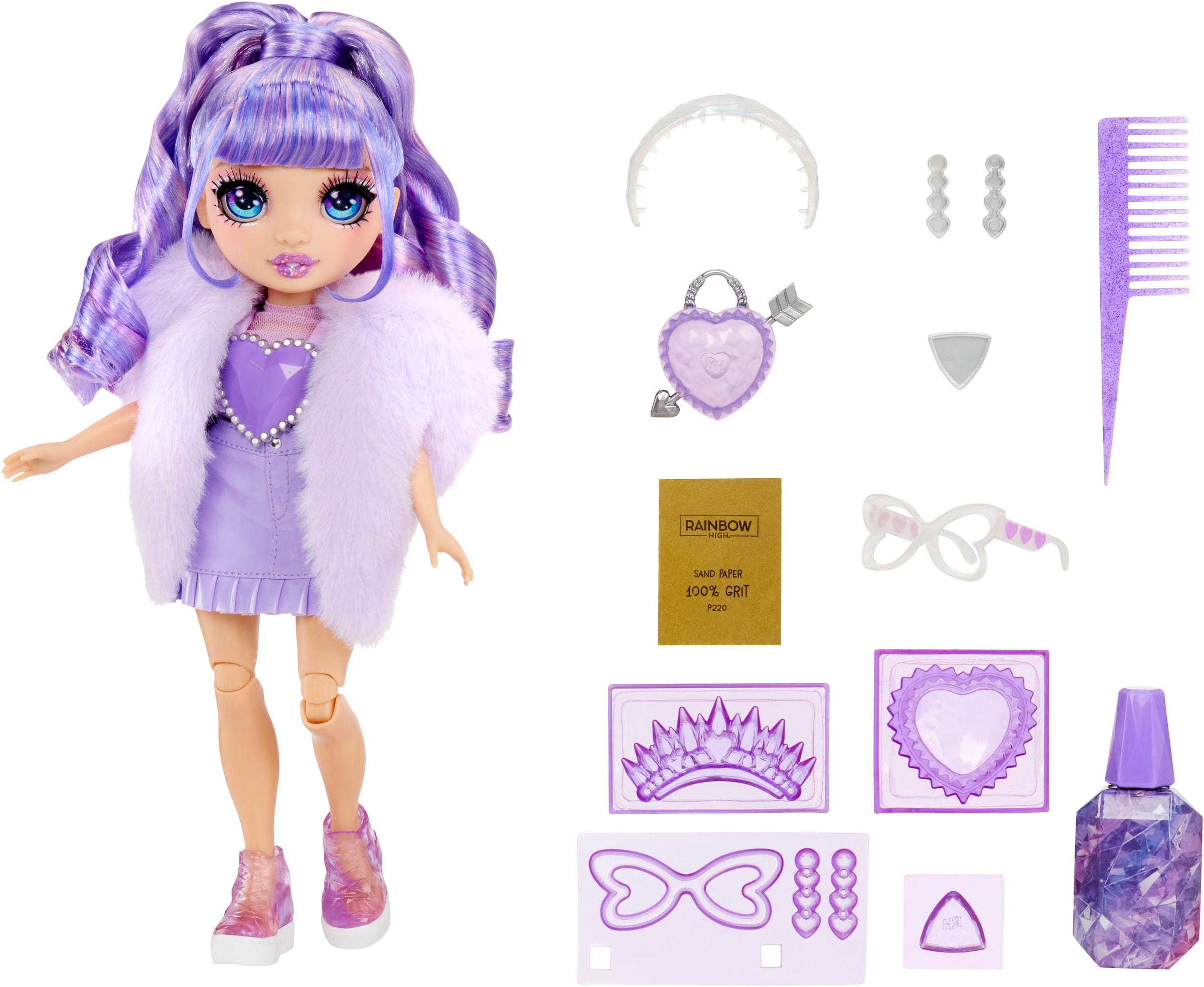 RAINBOW HIGH Anziehpuppe »Creative Crystals Fashion Doll- Violet«