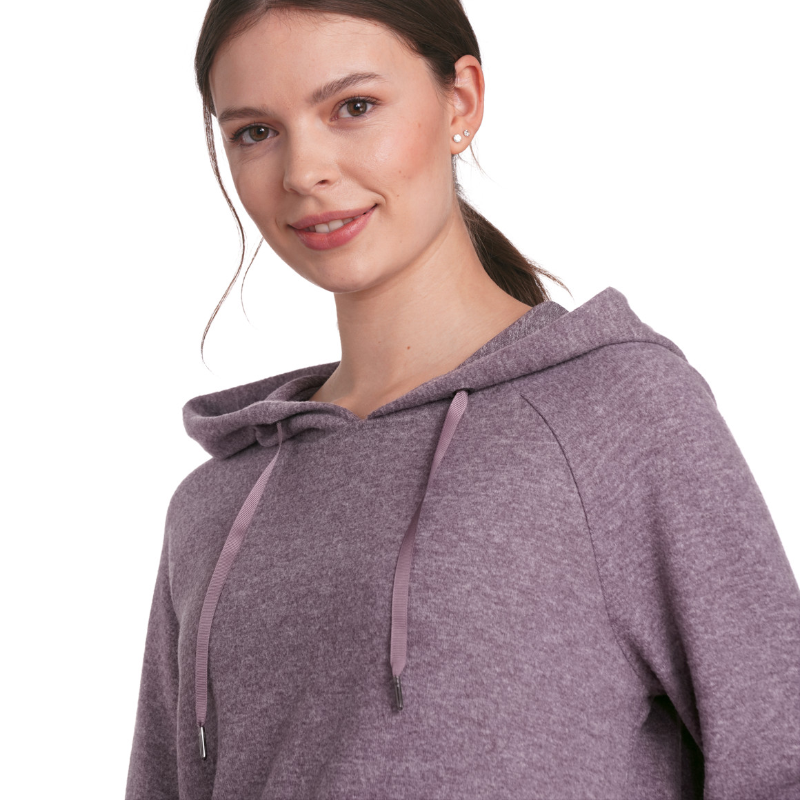 Gina Sports Damen Yoga-Hoodie in weicher Qualität dunkellila