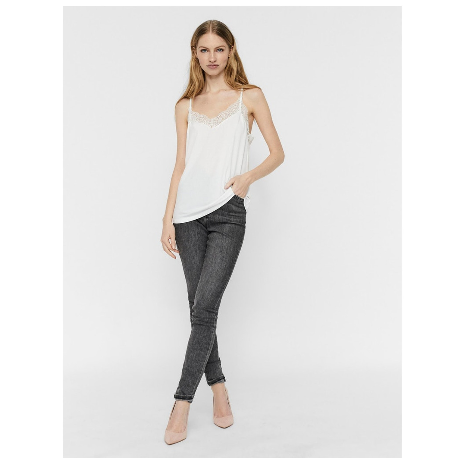 Vero Moda VMANA S/L LACE TOP NOOS
