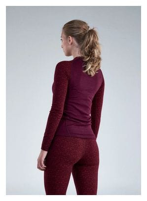 Tee-shirt Devold Duo Active Merino 205 Rouge Femme