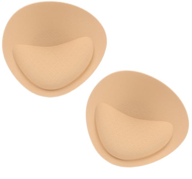 Aftagelige åndbare bh-indlægspuder Beige 3 cm