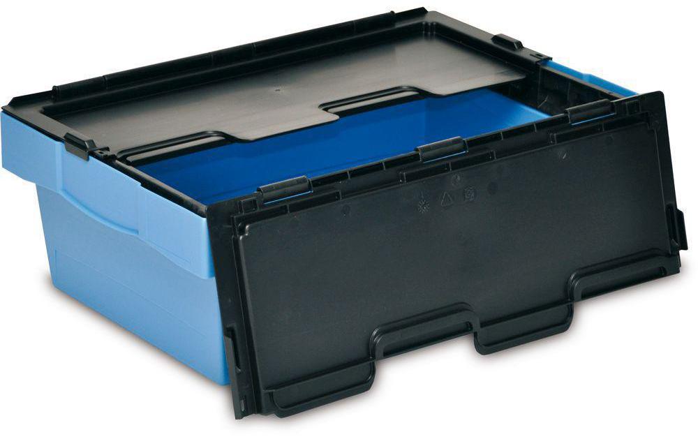 Schachtelbehälter NESCO 600 x 400 x 205 mm BlauSchachtelbehälter mit Bügel