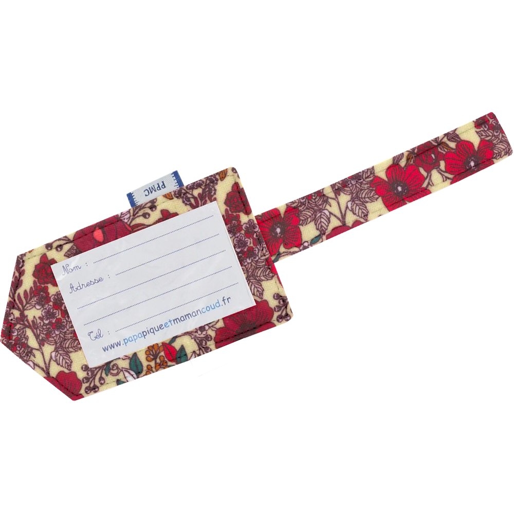 Etiquette Bagage Coquelicot