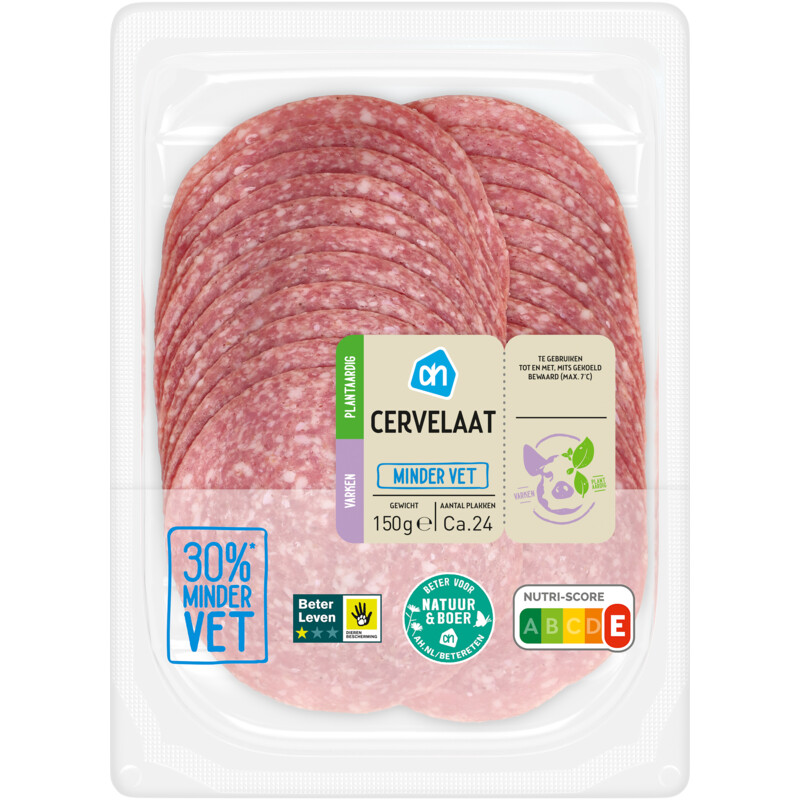 AH Cervelaat minder vet