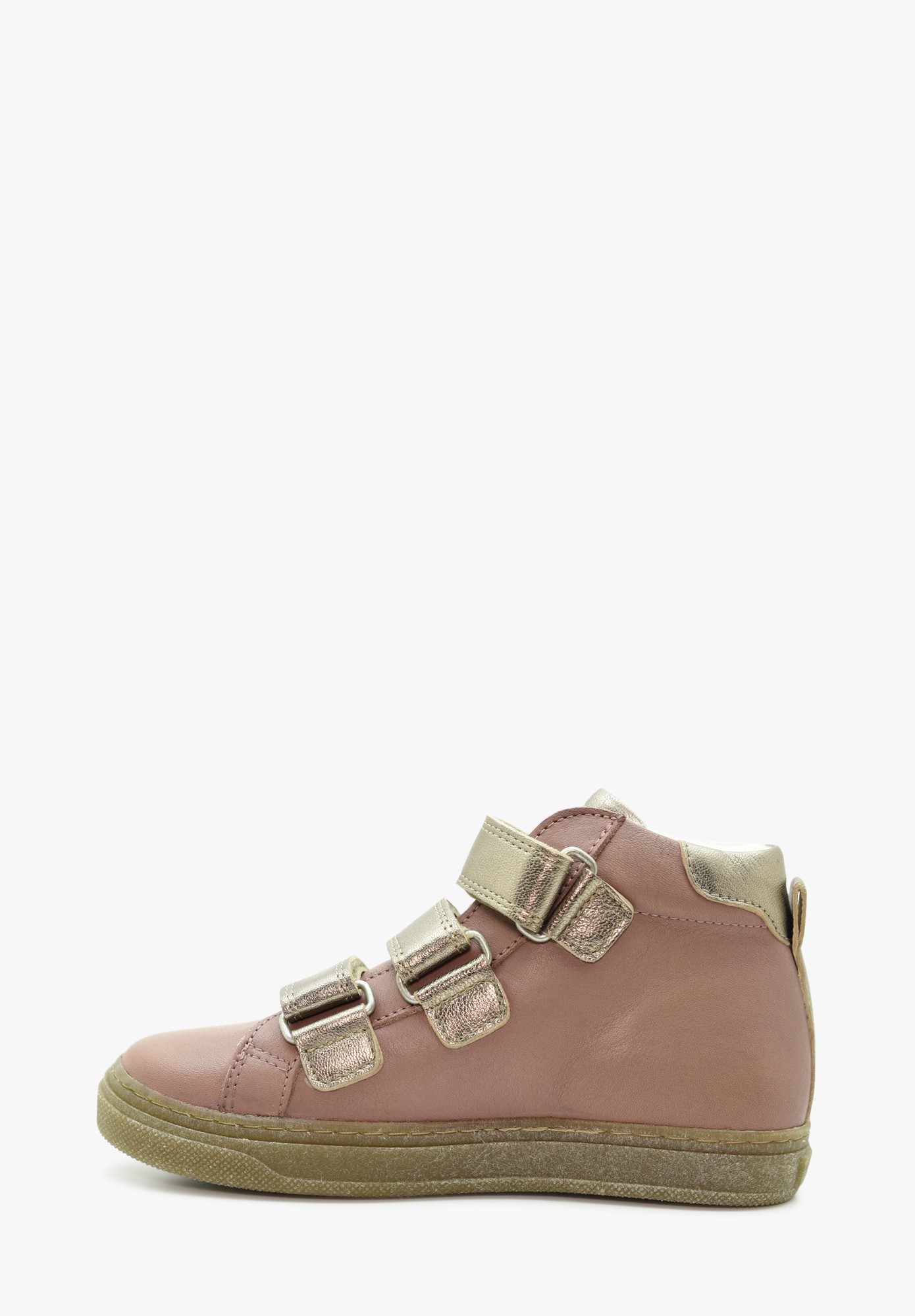 Vandoeuvres velcro TEX Wollfutter Kinder Rosa Metall Bronze