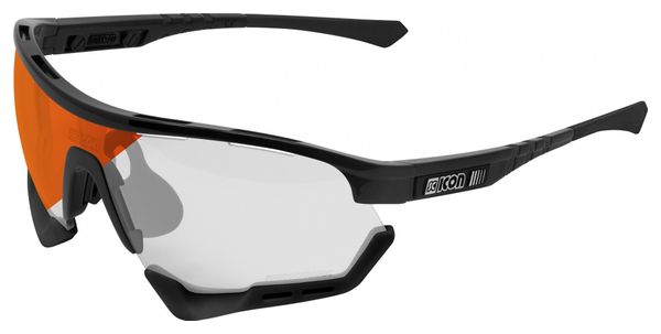 Scicon Sports Aerotech SCN XT Photochromic XL Lunettes De Soleil De Performance Sportive (Miroir Rouge Photochromique Scnxt/Luminosité Noire)