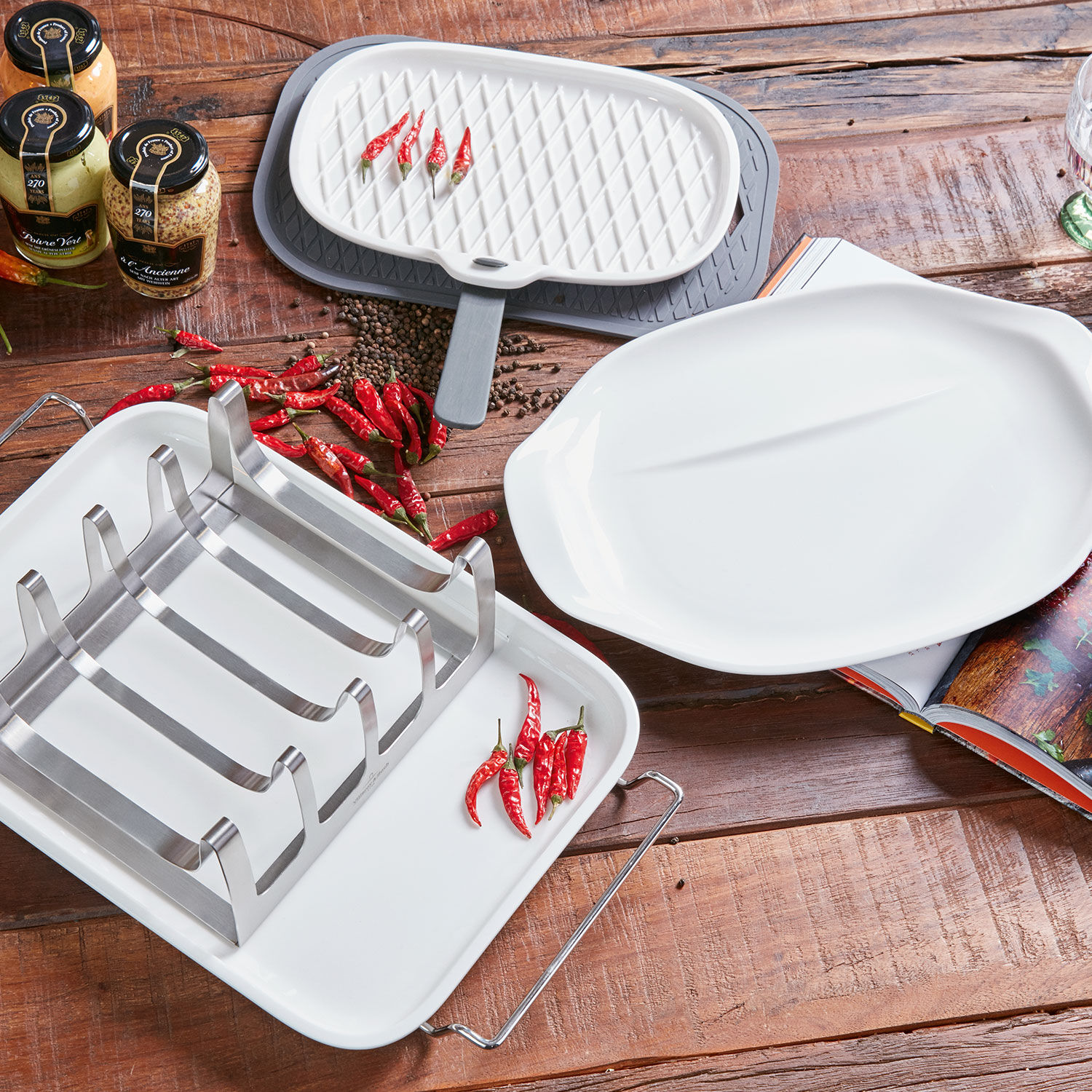 BBQ Passion Serving tray stainless steel