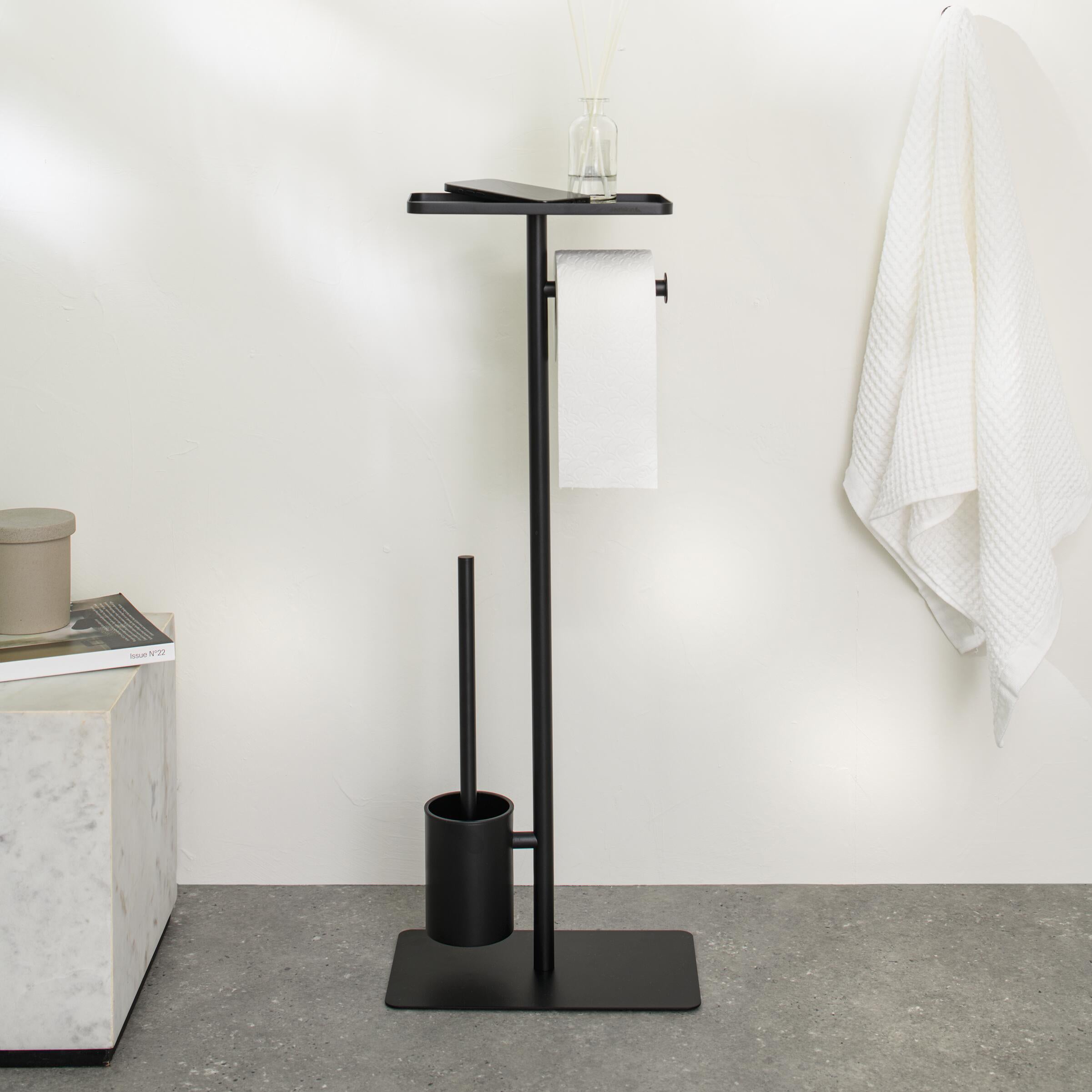 Sealskin Brix Toiletbutler met Planchet - Zwart
