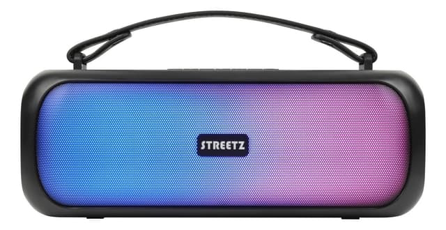 STREETZ BT Boombox 2x 7.5 W, IPX5, AUX, USB flash, LED, black