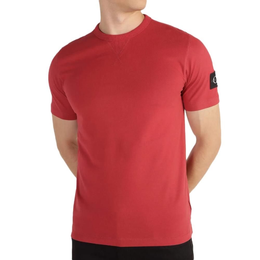 Calvin Klein Jeans T-shirt Terracotta Homme Calvin Klein Jeans Badge