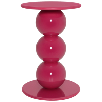 Bijzettafel Theo-Bert Pot roze hout ø 33 cm