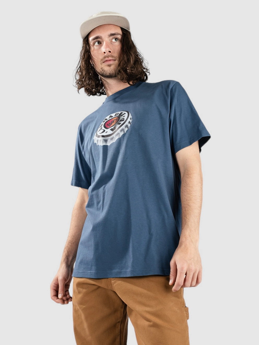 Carhartt WIP Bottle Cap T-Shirt naval