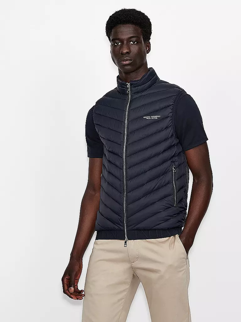 ARMANI EXCHANGE Daunensteppgilet blau
