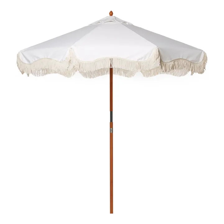 Business & Pleasure Co. Parasol frangé Market | Blanc