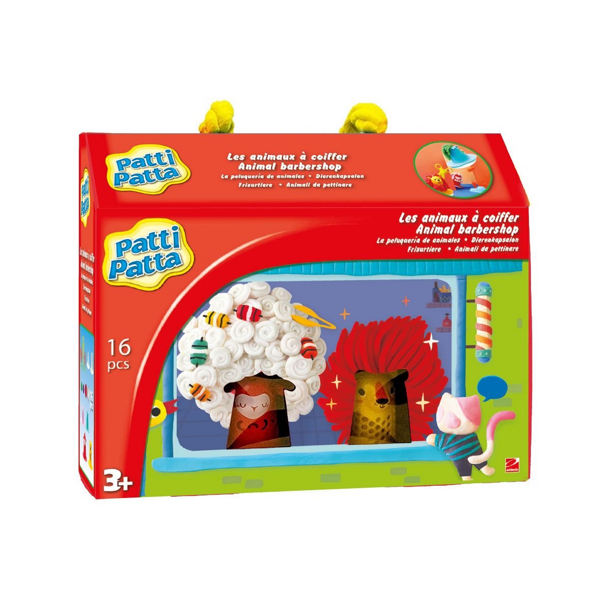 Coffret les animaux à coiffer en pâte à modeler