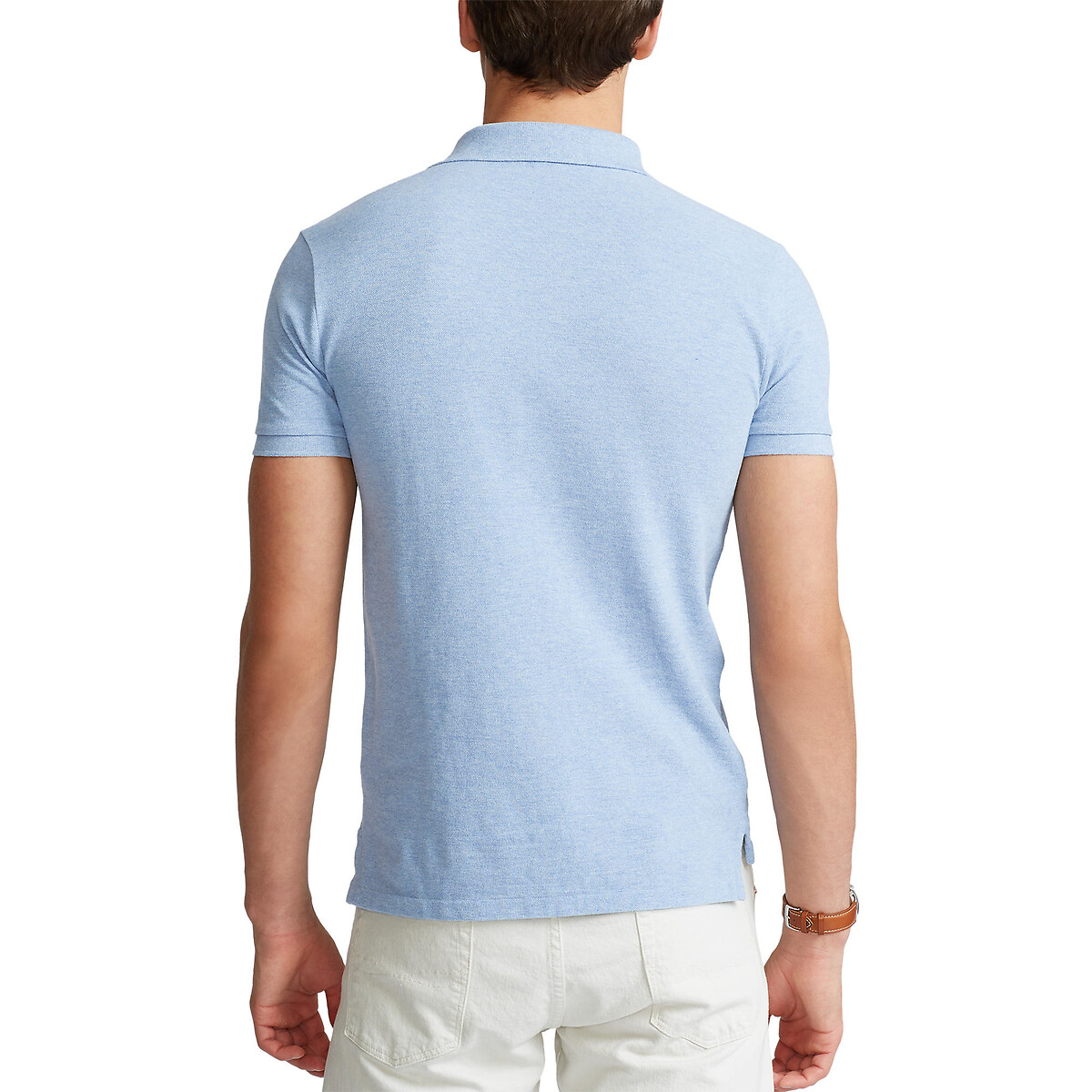 POLO RALPH LAUREN<br>Polo slim fit confeccionado em piqué de algodão