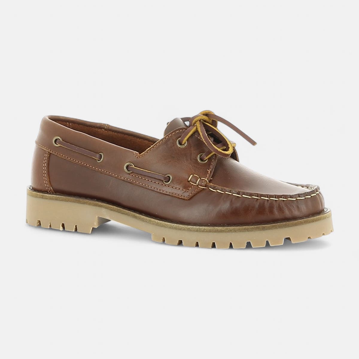 Mocassins Femme en cuir marron