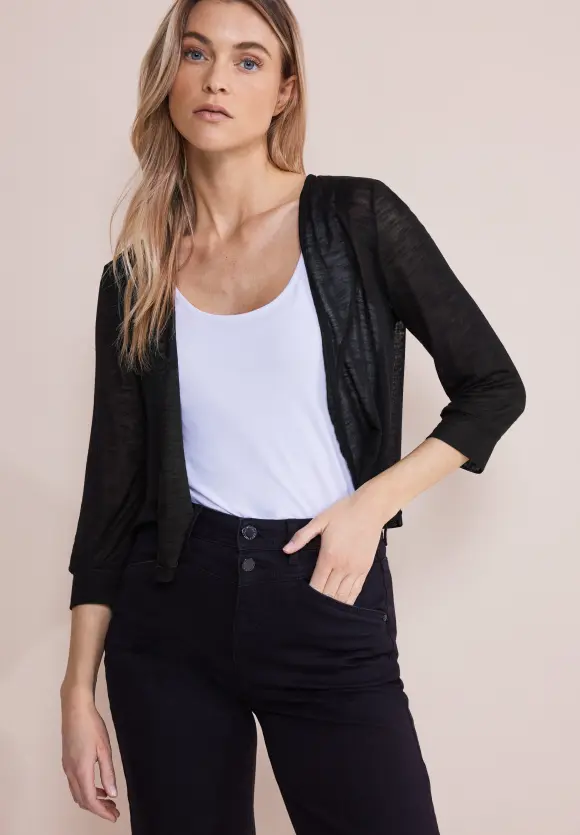 Bolero Strickjacke - Black